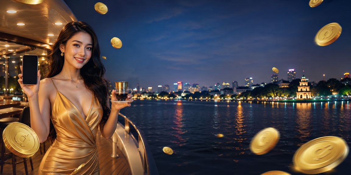 Người dùng tại Hà Nội trải nghiệm casino di động của kgef06sm bên ly cà phê